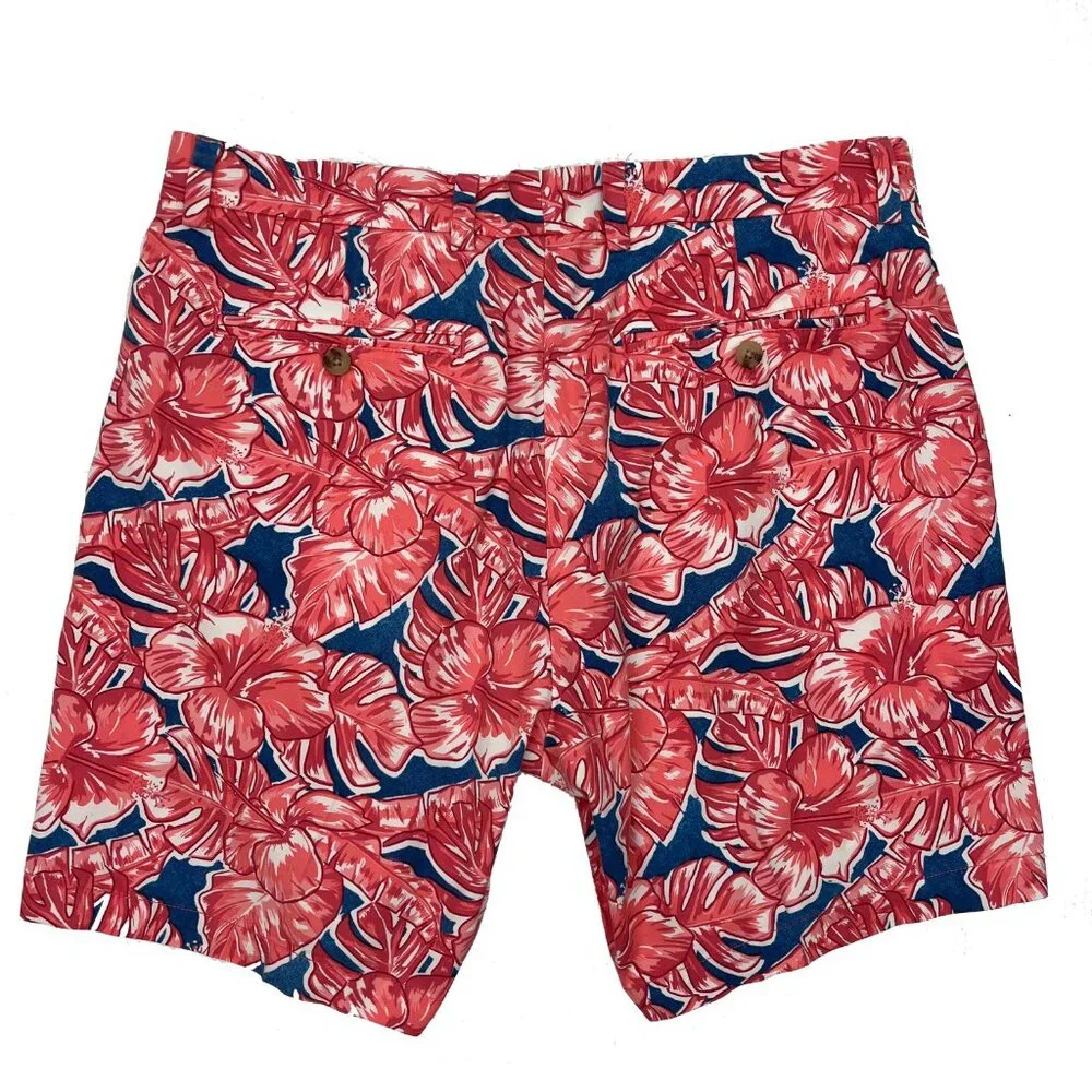 Vineyard Vines Floral Hibiscus Breaker Short Mens 32